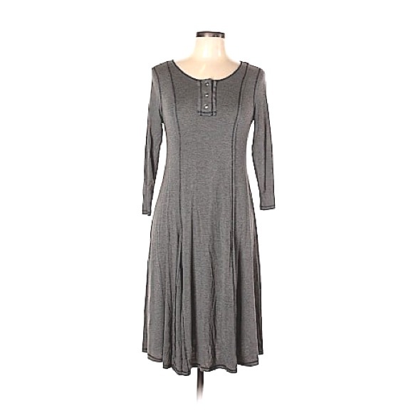 ๐MODCLOTH Lightweight โFit&Flareโ MIDI-Maxi Dress Bracelet Sleeves Comfy Casual - Picture 3 of 16